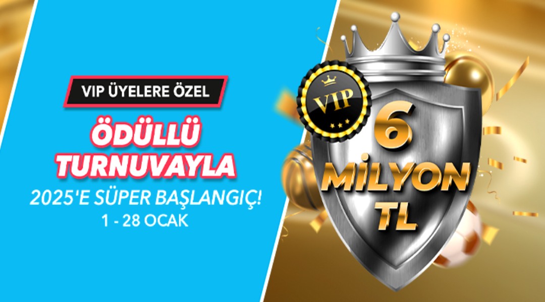 Süperbahis VIP Ödül Turnuvası, 6 Milyon TL Ödül Dağıtıyor